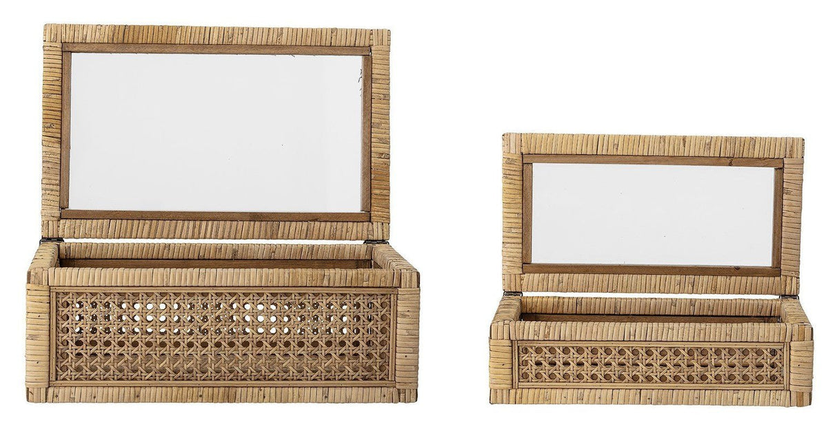 Bloomingville Æsker, Rattan/Glas - UNOLIVING.COM