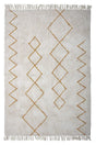 Bloomingville Cozy Tæppe Beige/Gul, 200x140 - UNOLIVING.COM