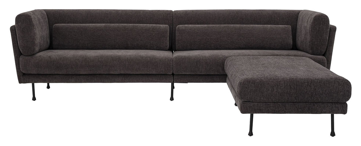 Bloomingville Grade 3 - pers. Sofa, Charcoal - UNOLIVING.COM