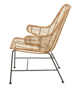 Bloomingville Lake Loungestol i rattan, Natur - UNOLIVING.COM