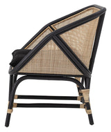 Bloomingville Loue Loungestol, Sort, Rattan - UNOLIVING.COM