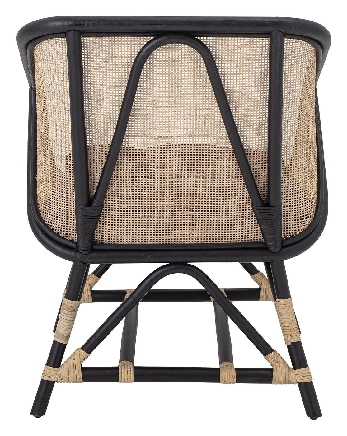 Bloomingville Loue Loungestol, Sort, Rattan - UNOLIVING.COM