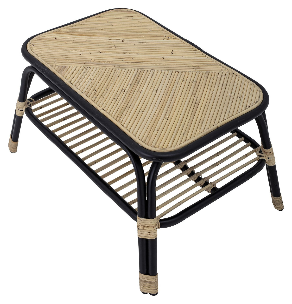 Bloomingville Loue Sidebord, Sort, Rattan - UNOLIVING.COM