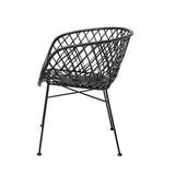 Bloomingville Spisebordsstol, Sort Rattan - UNOLIVING.COM