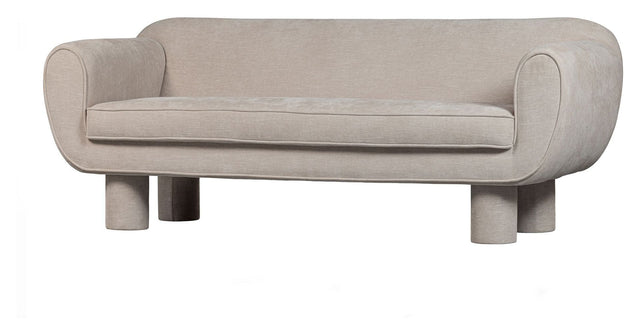 Bodi 2 - personers sofa m. runde ben, Natur - UNOLIVING.COM