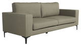 Bolero 3 - pers. Sofa, Dusty Green Stof m. sorte ben - UNOLIVING.COM