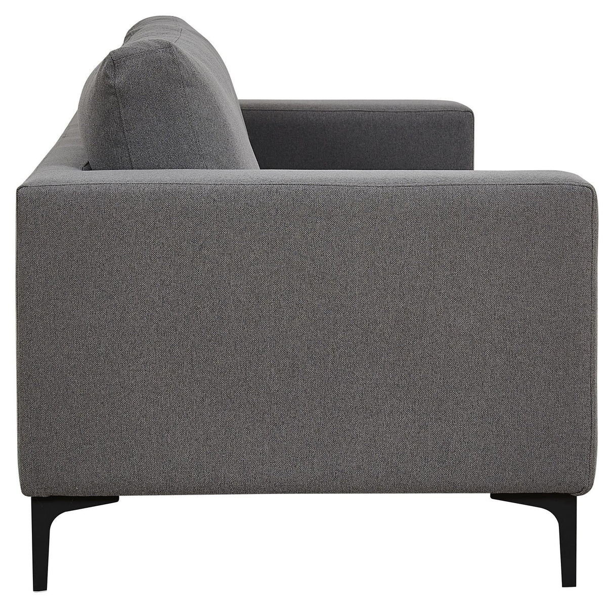 Bolero 3 - pers. Sofa, Grå Stof m. sorte ben - UNOLIVING.COM