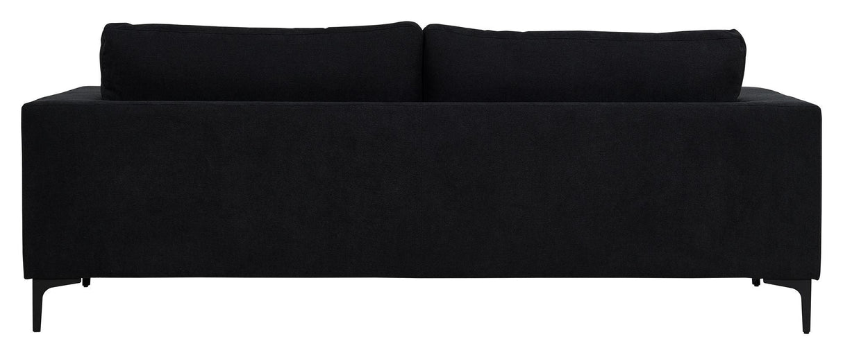 Bolero 3 - pers. Sofa, Sort Stof m. sorte ben - UNOLIVING.COM