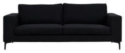 Bolero 3 - pers. Sofa, Sort Stof m. sorte ben - UNOLIVING.COM