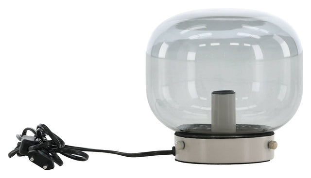 Bollonelie Bordlampe, Beige/Sort smokey glas - UNOLIVING.COM