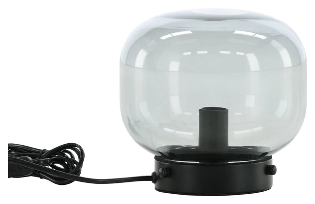 Bollonelie Bordlampe, Sort smokey glas - UNOLIVING.COM