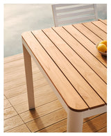 Bona Havebord, Hvid teak, 163x73 - UNOLIVING.COM