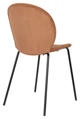 Bonnet Spisebordsstol - Terra Cotta fløjl - UNOLIVING.COM