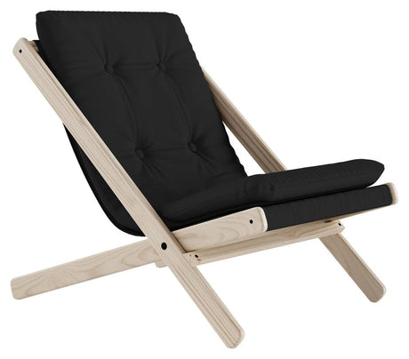 Boogie Loungestol, Dark Grey/Natur - UNOLIVING.COM