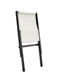 Boogie Loungestol, Offwhite/Sort fyrretræ - UNOLIVING.COM