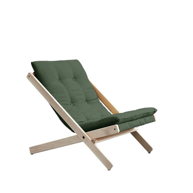 Boogie Loungestol, Olive Green/Natur - UNOLIVING.COM