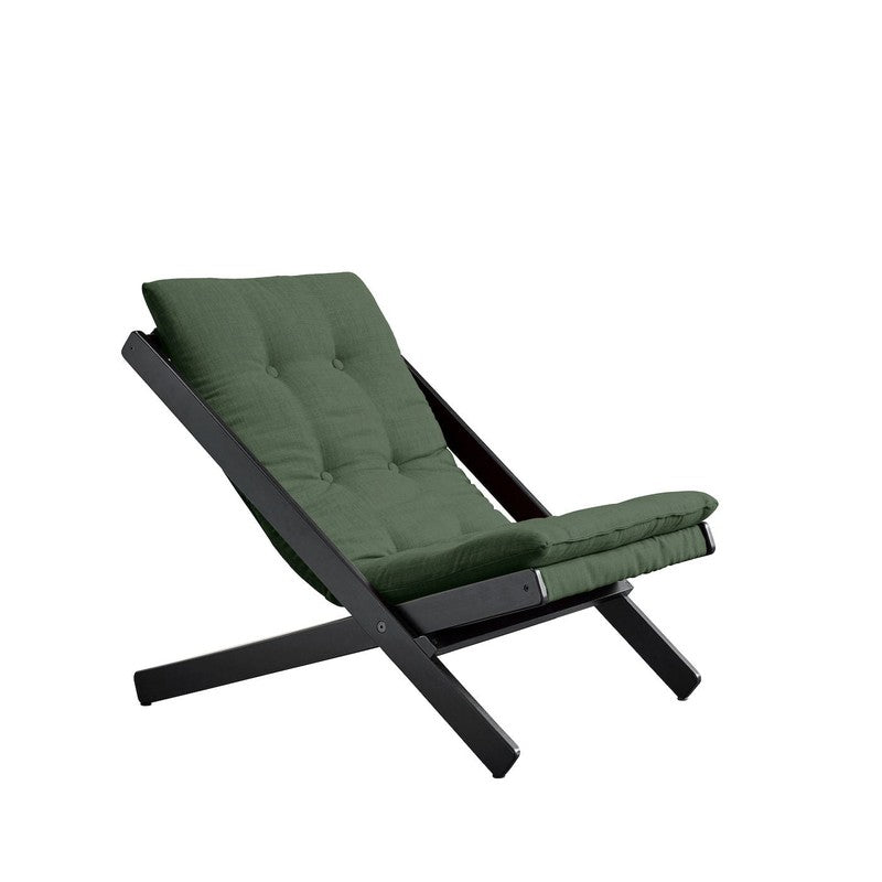 Boogie Loungestol, Olive Green/Sort - UNOLIVING.COM