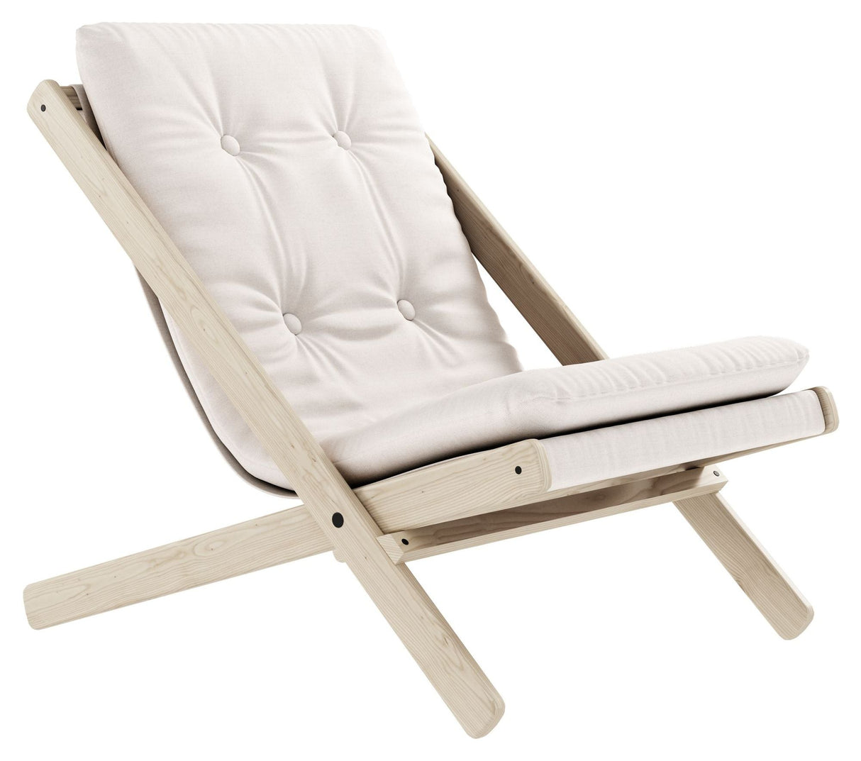 Boogie Loungestol m. Boogie madras, Hvid - UNOLIVING.COM