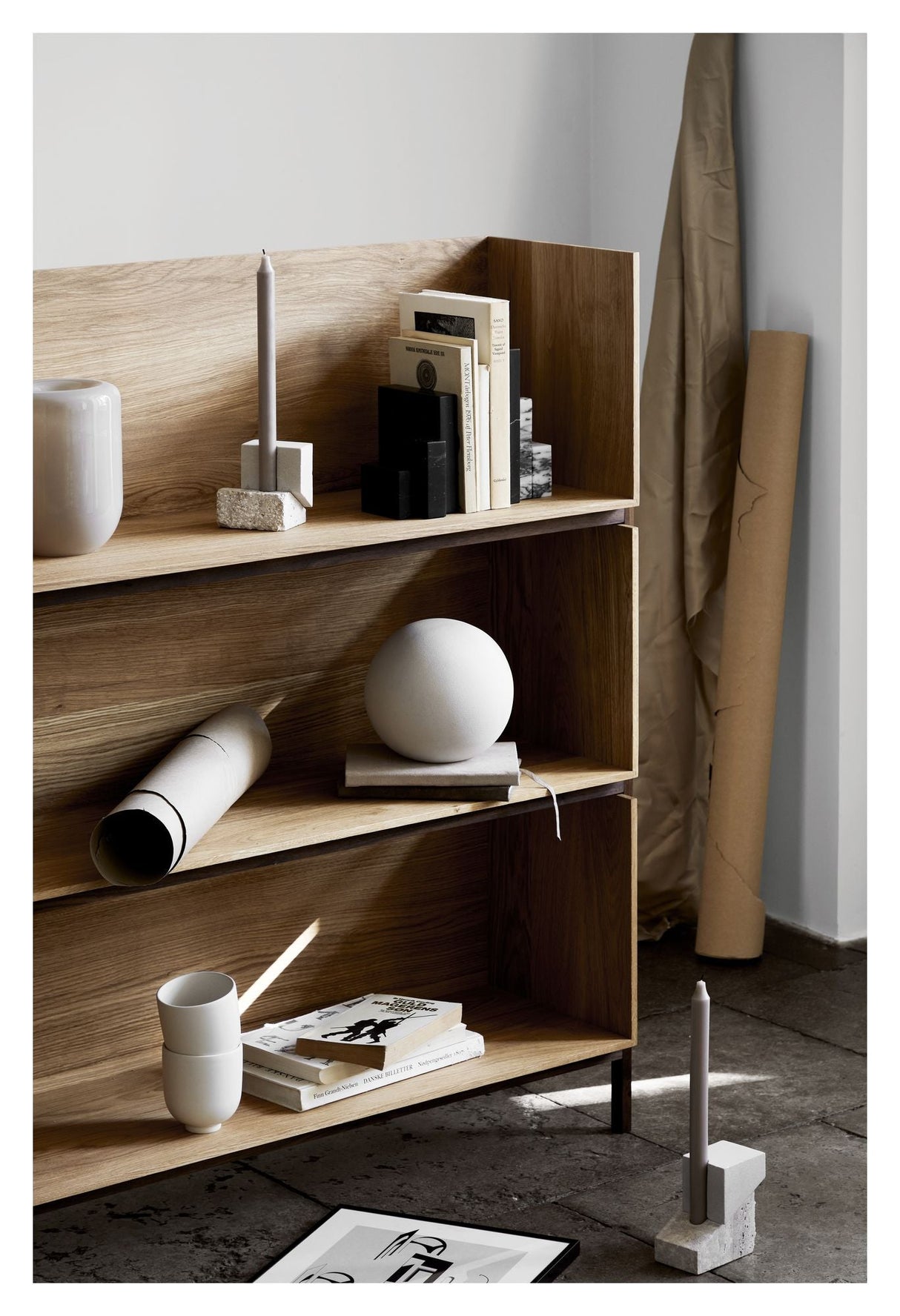 Bookend Bogstøtte, Marmor - UNOLIVING.COM