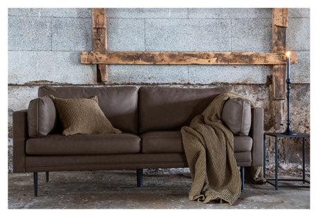 Boom 3 - pers. Sofa, Brun Microfibre - UNOLIVING.COM