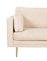 Boom Lænestol, Creme Velour - UNOLIVING.COM