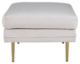 Boom Ottoman, Beige Fløjl - UNOLIVING.COM