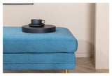 Boom Ottoman, Blå Velour - UNOLIVING.COM