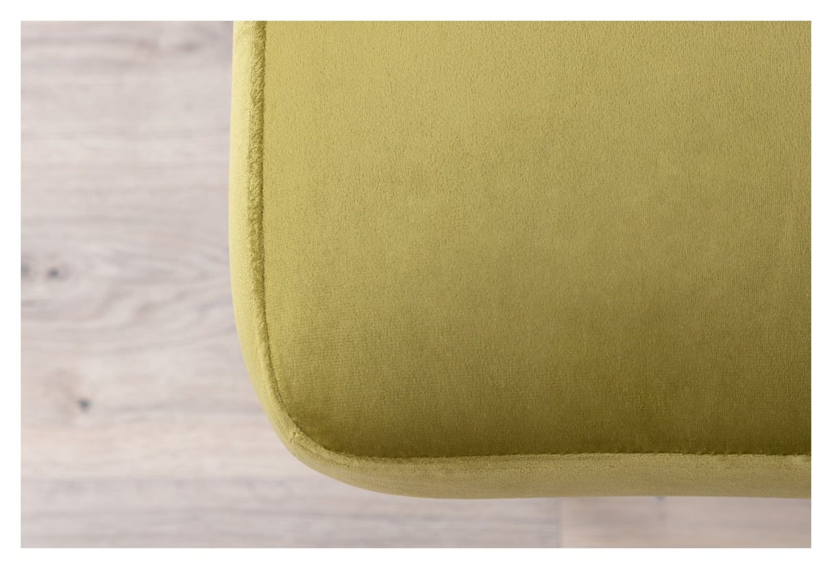 Boom Ottoman, Lime Velour - UNOLIVING.COM