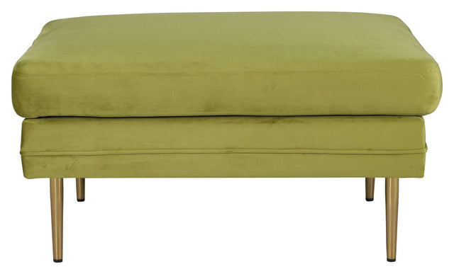 Boom Ottoman, Lime Velour - UNOLIVING.COM