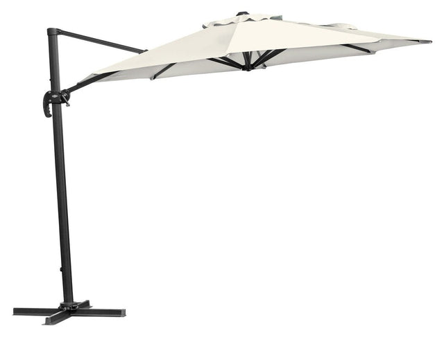 Brafab Linz Frithængende Parasol, Beige, Antracit, Ø300 - UNOLIVING.COM