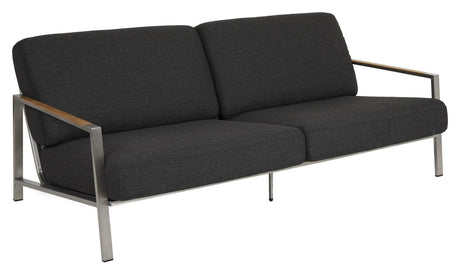 Brafab Naos Loungesofa, Rustfrit Stål/Gråsort Hynde - UNOLIVING.COM