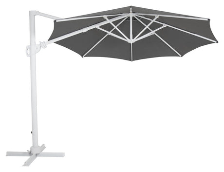 Brafab Varallo Parasol Frithængende Ø300, Hvid/Grå - UNOLIVING.COM