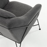 Brida Loungestol Sort/Graphite - UNOLIVING.COM