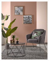 Brida Loungestol Sort/Graphite - UNOLIVING.COM