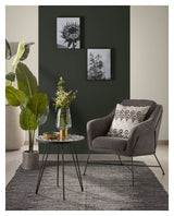 Brida Loungestol Sort/Graphite - UNOLIVING.COM