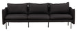 Brunskär 3 - pers sofa - Sort - UNOLIVING.COM