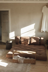 Buckle - Up Futon Sofa, Mocca - UNOLIVING.COM