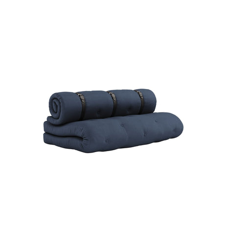 Buckle - Up Futon Sofa, Navy Petroleum Blue - UNOLIVING.COM