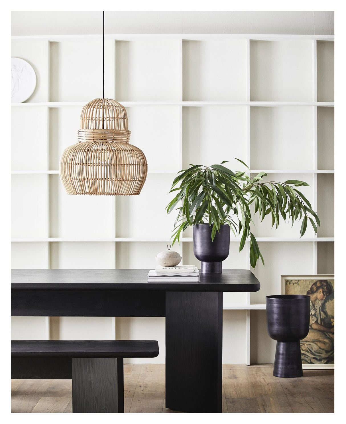 Budva Lampeskærm, Rattan - UNOLIVING.COM