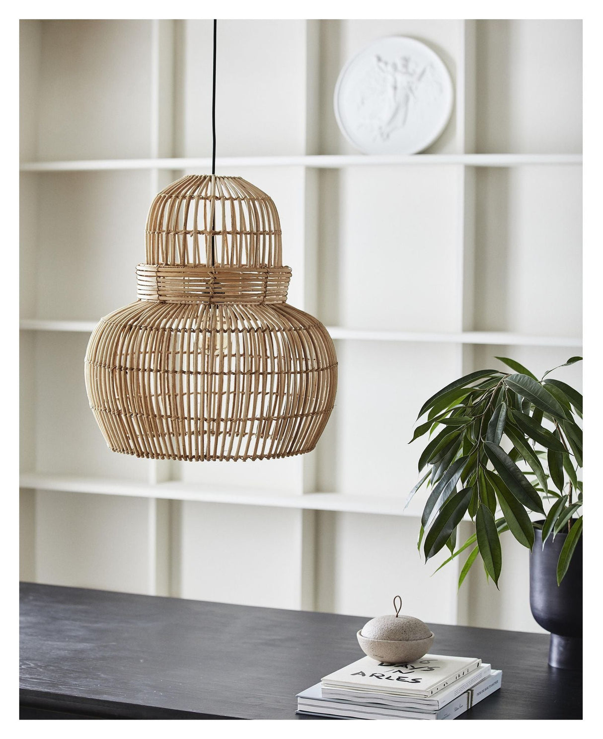 Budva Lampeskærm, Rattan - UNOLIVING.COM