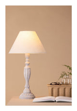 Caen Bordlampe, Træ, Beige - UNOLIVING.COM