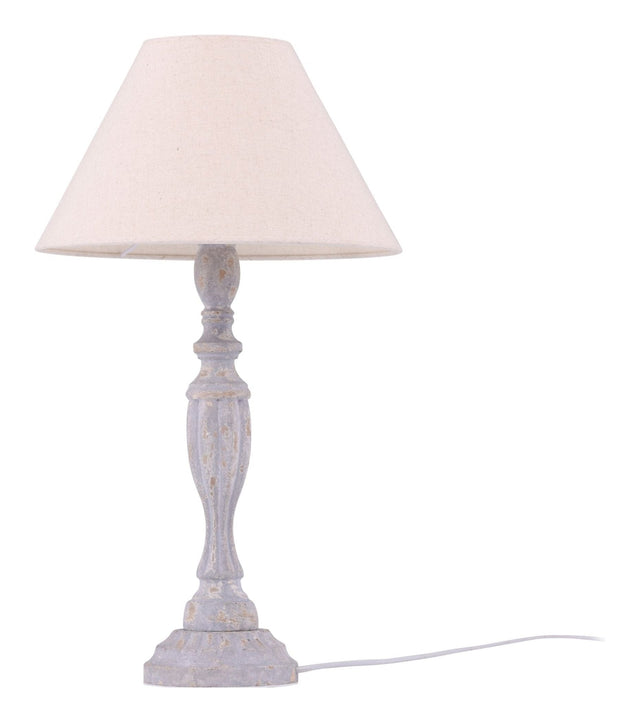 Caen Bordlampe, Træ, Beige - UNOLIVING.COM