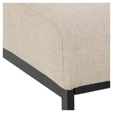 Caix, ottoman - beige - UNOLIVING.COM