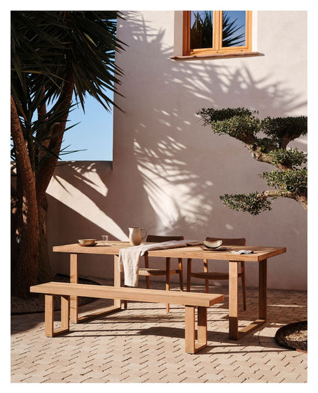 Canadell Bænk, Natur teak, B:170 - UNOLIVING.COM