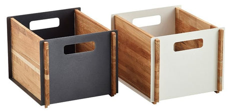 Cane - line Box Opbevaringskasse, Teak hvid - UNOLIVING.COM