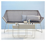 Cane - line Breeze 2 - pers. loungesofa, Gråhvid - UNOLIVING.COM