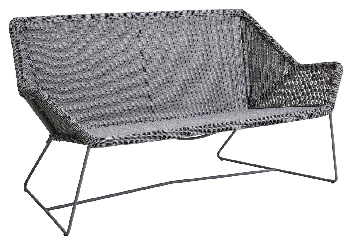 Cane - line Breeze 2 - pers. loungesofa, Lysegrå - UNOLIVING.COM