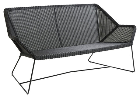 Cane - line Breeze 2 - pers. loungesofa, Sort - UNOLIVING.COM