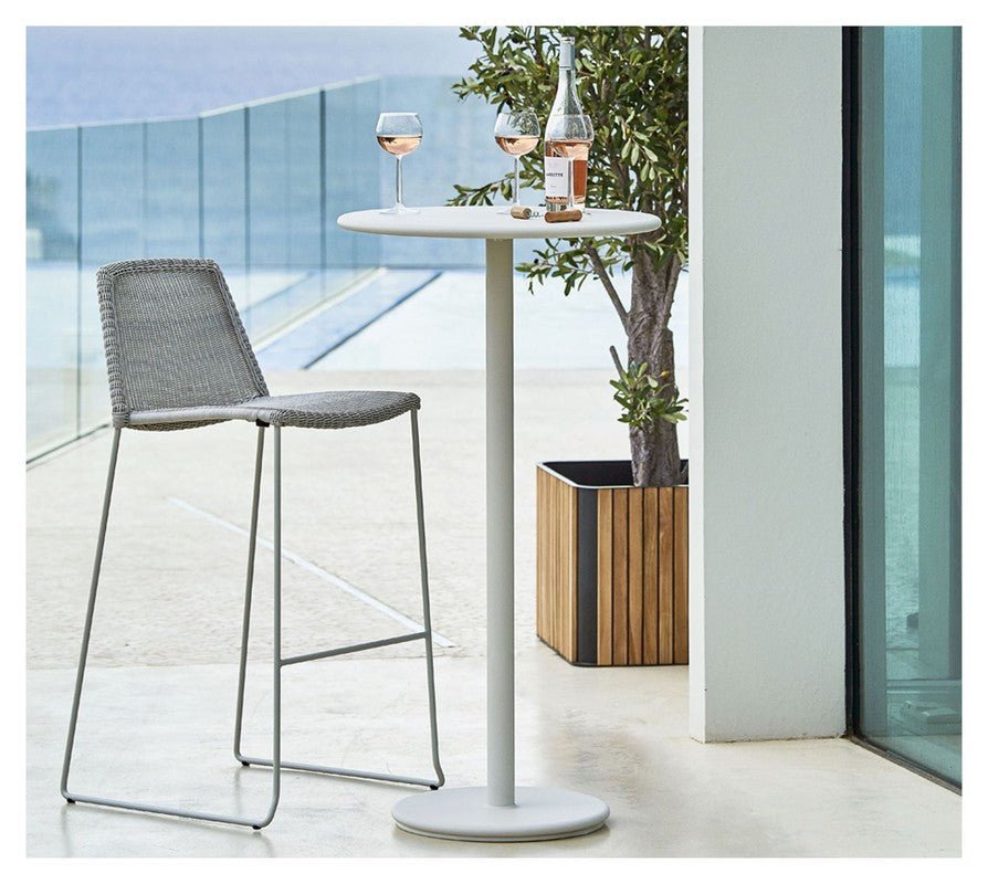 Cane - line Breeze barstol stabelbar , Gråhvid - UNOLIVING.COM