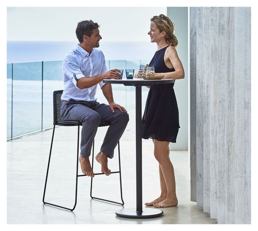 Cane - line Breeze barstol stabelbar , Sort - UNOLIVING.COM